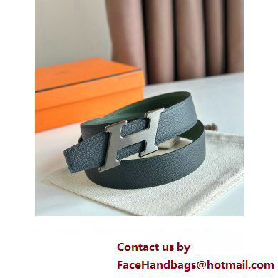 Hermes H Speed belt buckle  &  Reversible leather strap 32 mm 04 2023